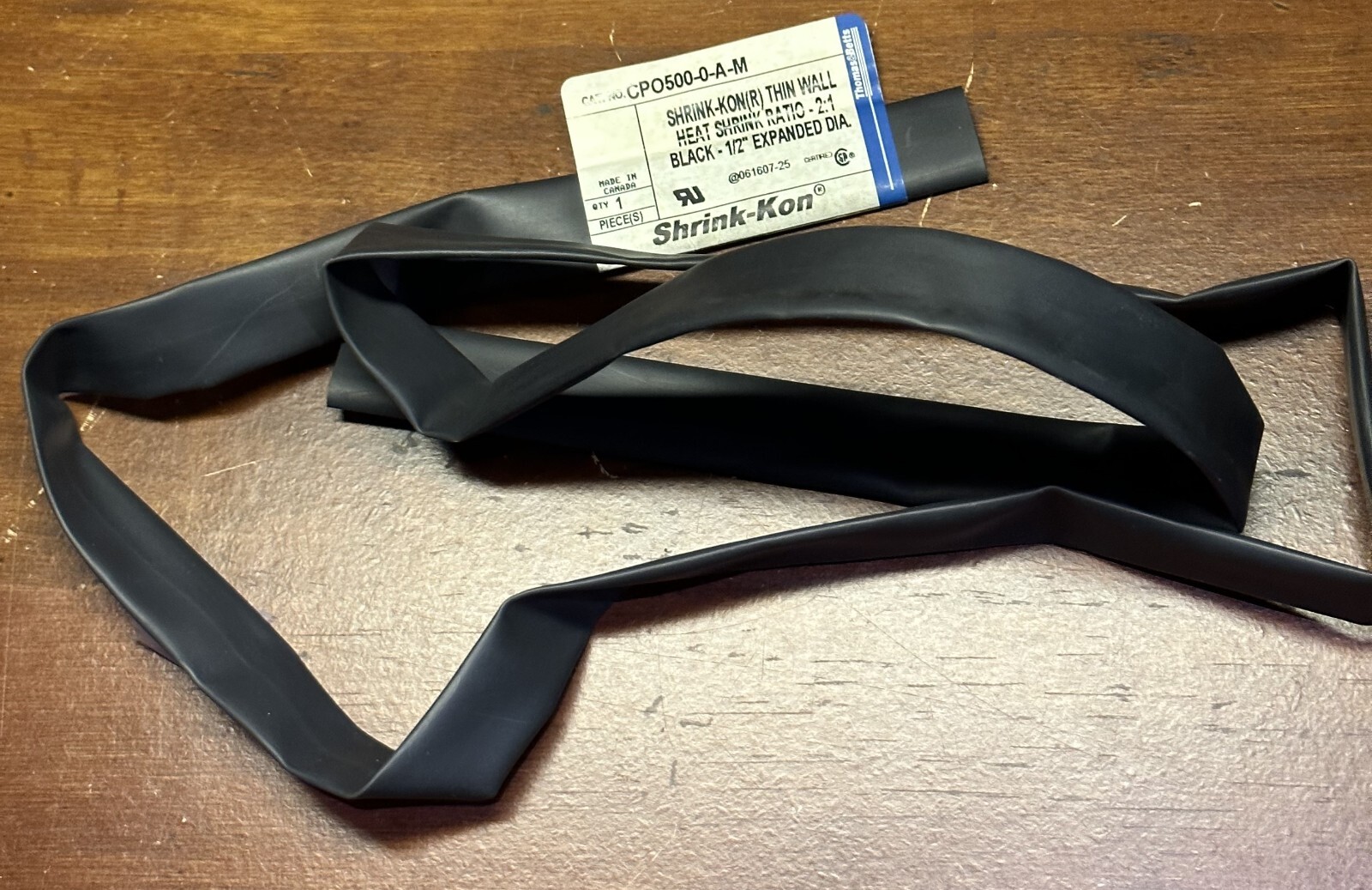 Lote de cubiertas termoretráctiles (6 und) 1/2″ x 30″ min. (Heat Shrink)