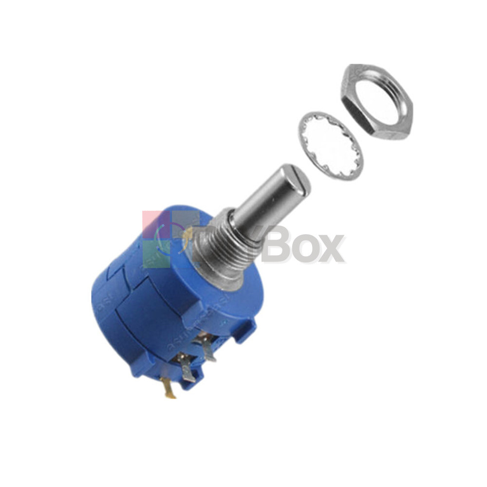 3590S Precision Potentiometer 100K K 2K 5K 10K 20K 50K Ohm Pot 10 Turn New