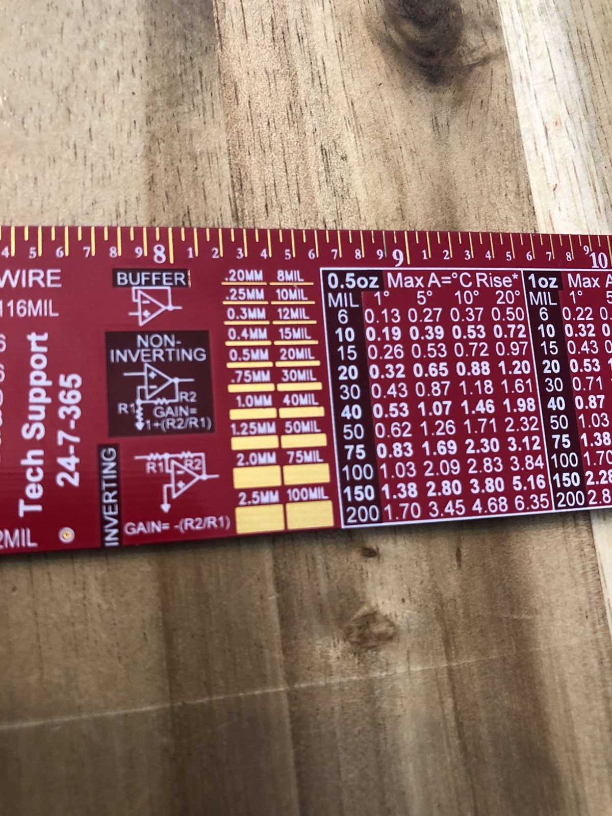 DIGI-KEY Electronics PCB-RULER-ND 12” Reference Ruler