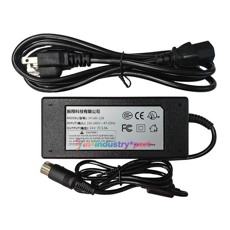 1 Pc. New SPU80-108 Power Adapter 24V 3.3A 6Pin W/ Power Cord
