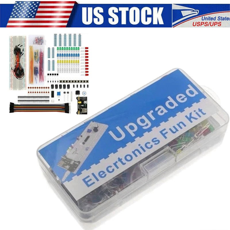Electronics Component Basic Kit with 830 tie-points Breadboard Resist for UNO R3