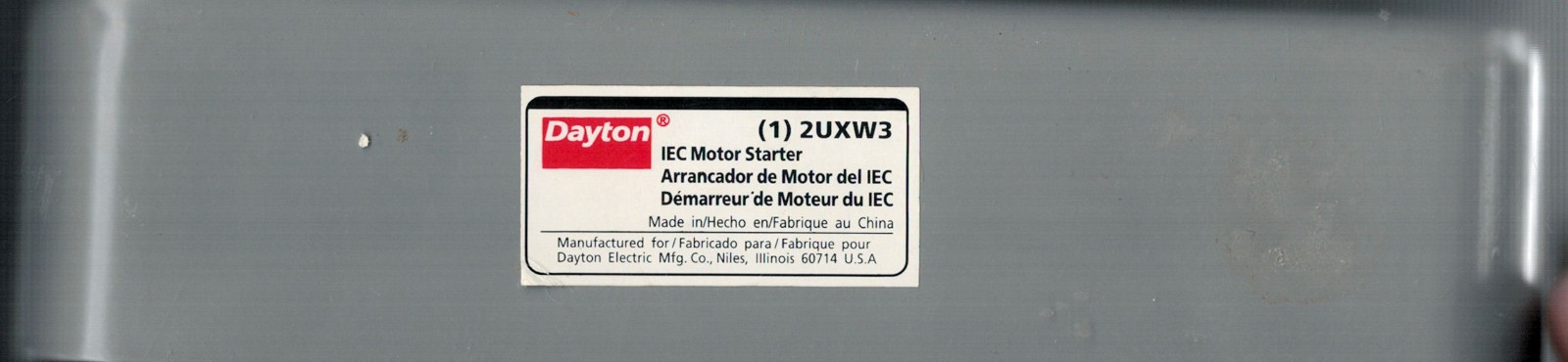 Dayton 2UXL4 IEC Magnetic Contactor, Coil: 240V / nema 12 start stop encloser