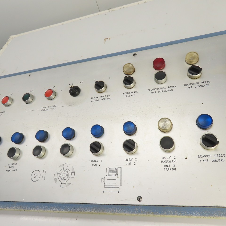 Sinico Operator Control Panel W/ E-Stop, Selector & Push Switches Indicators