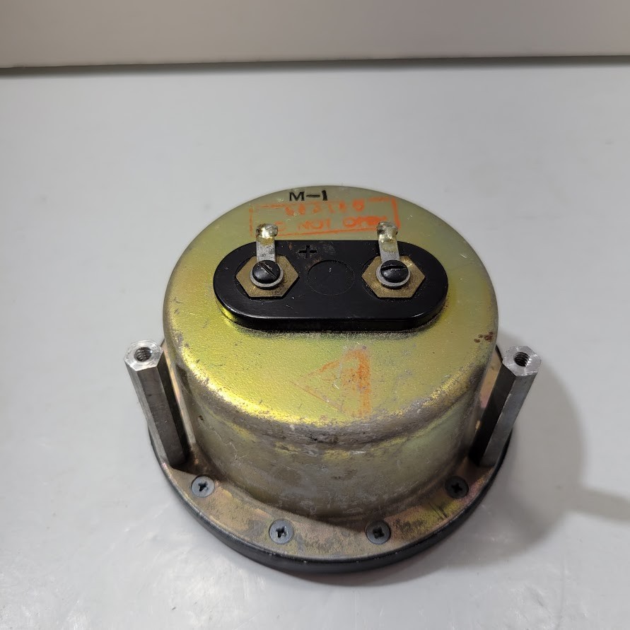 Milliamperes D.C. Model 350 Round Black Panel Meter Untested*