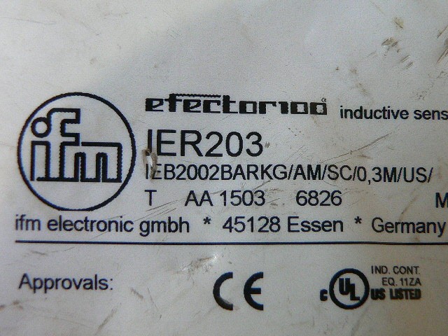 Ifm Electronic Cable With Efector Ier203 New New