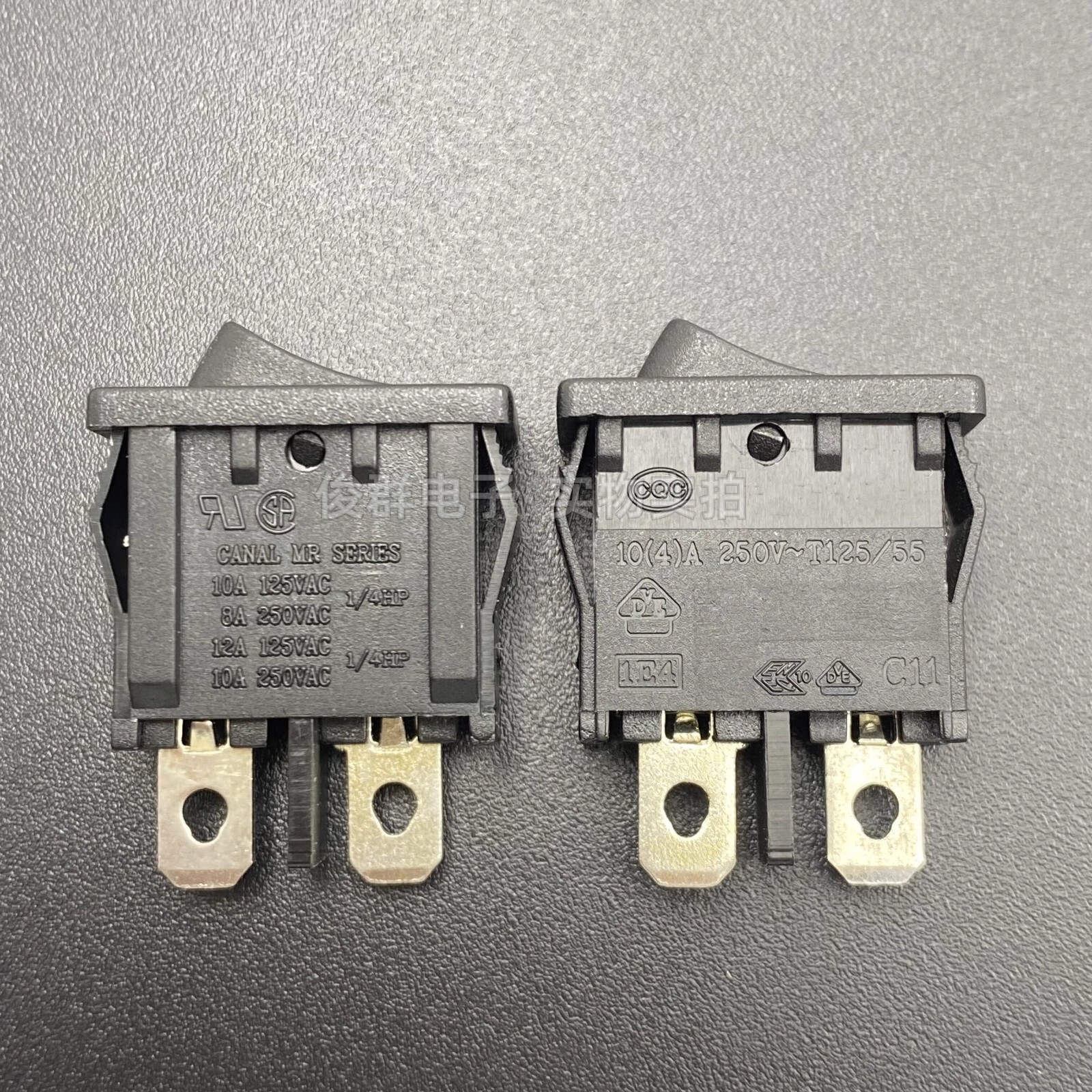 CANAL MR SERIES Micro Slim Rocker Switch 2 Pins 2 Positions 10A 250VAC