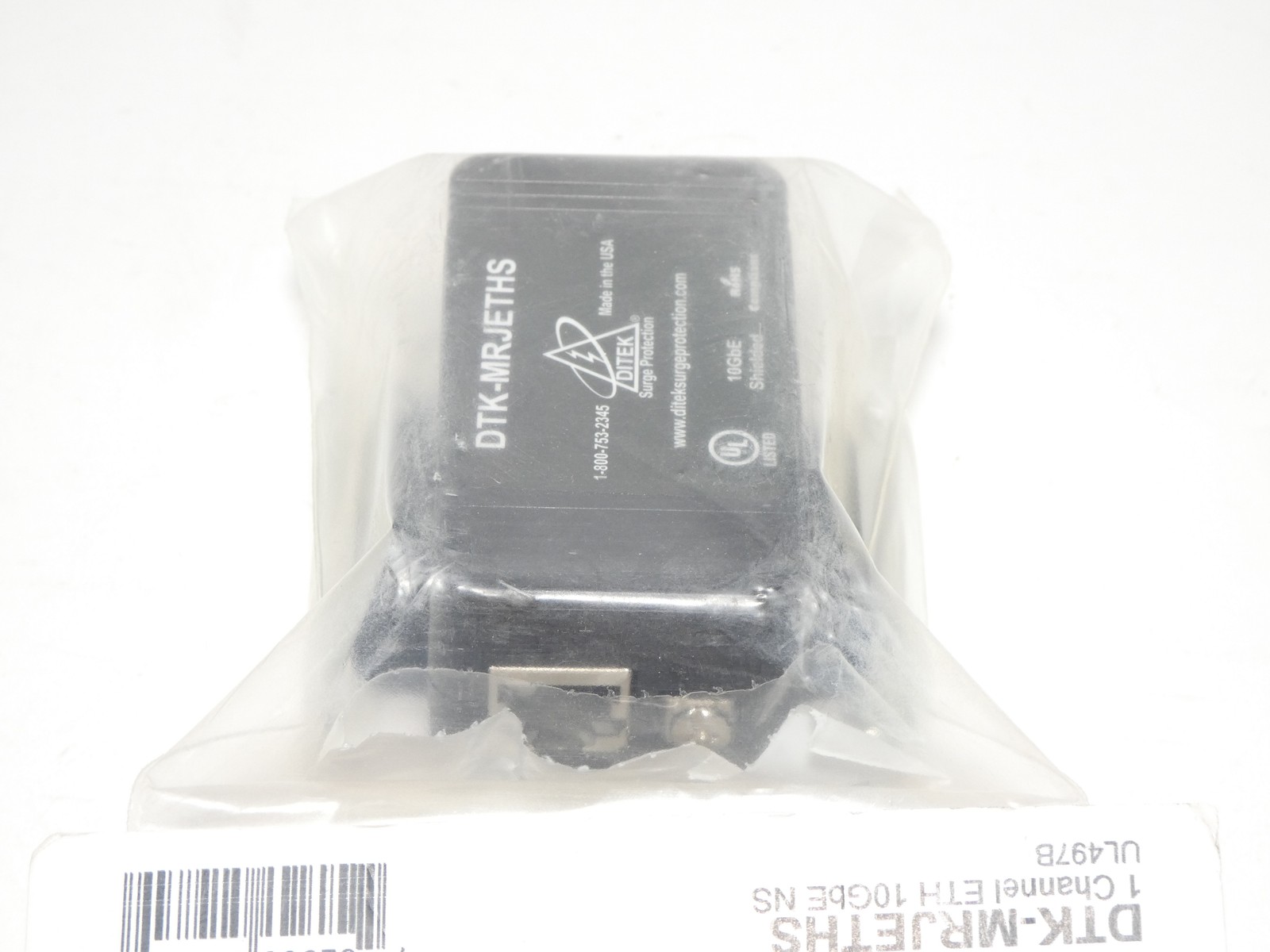 Ditek DTK-MRJETHS Single-Channel Ethernet Surge Protector 10GbE – NEW Surplus!