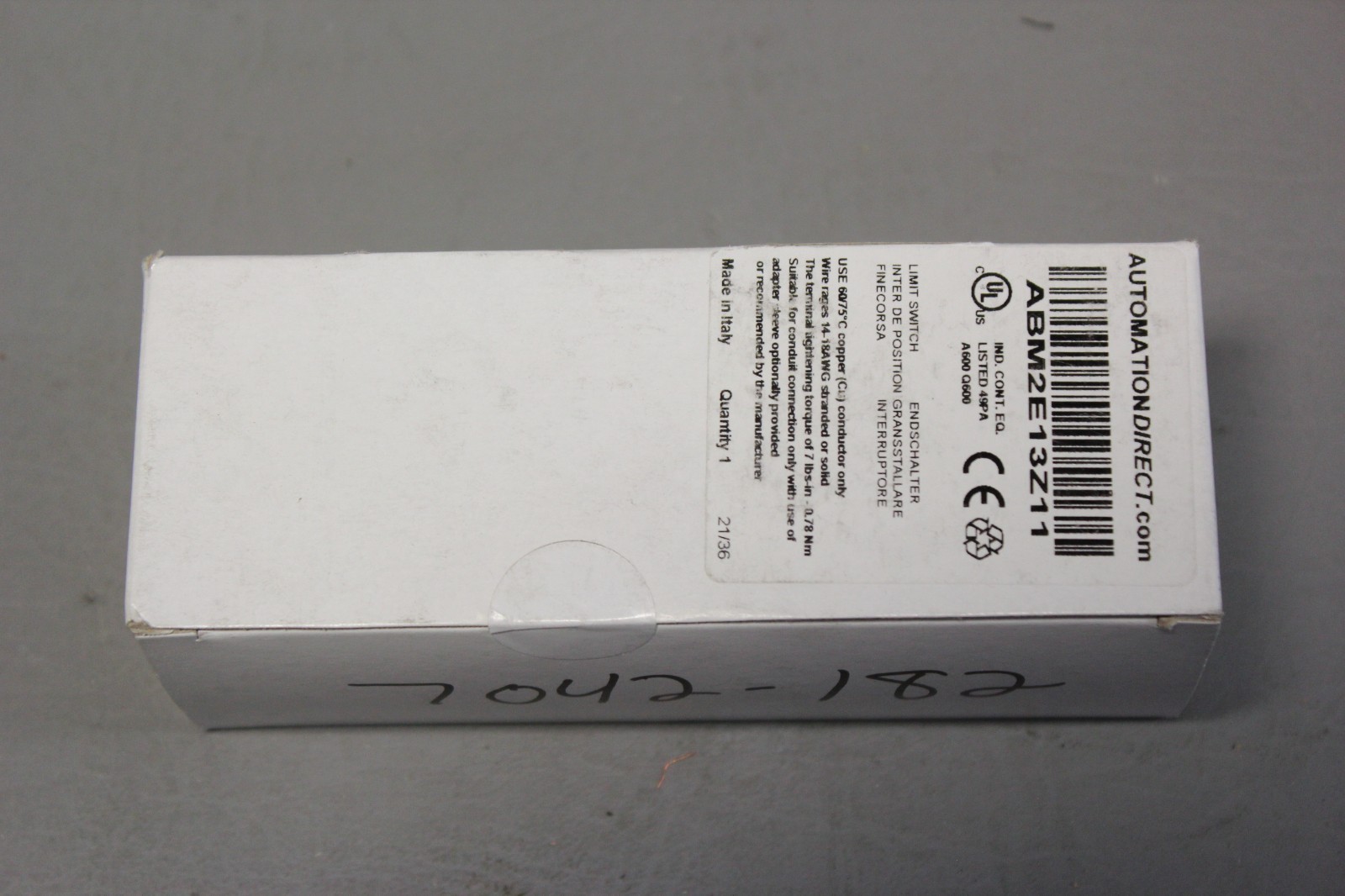NEW AUTOMATION DIRECT LIMIT SWITCH ABM2E13Z11 FACTORY SEALED