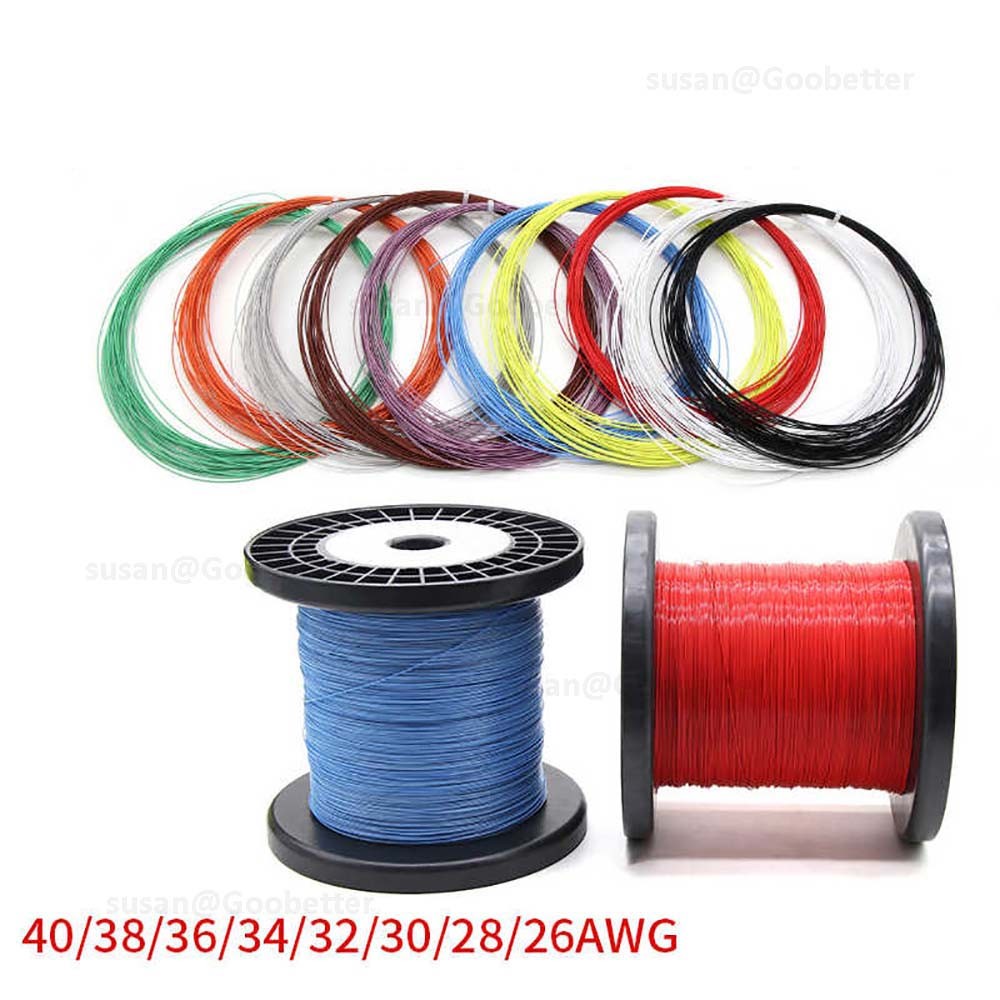 PTFE Cable Wire 26 28 30 32 34 36 40 AWG Flexible Tinned Copper Stranded UL10064