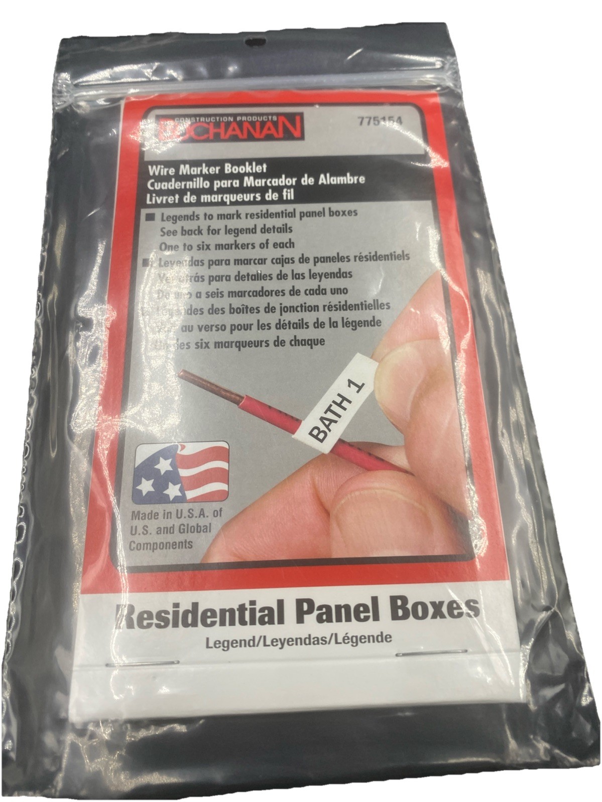 IDEAL Buchanan Wire Marker Booklet 775154-Household Electrical Panel Labels (5)