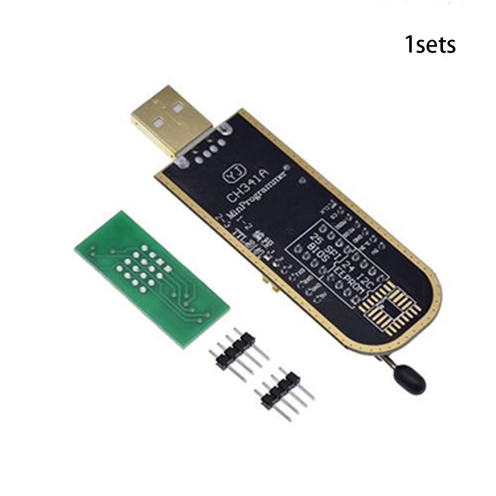 1 Set USB Programmer SOP8 To DIP8 Test Programming Folder CH341A Module