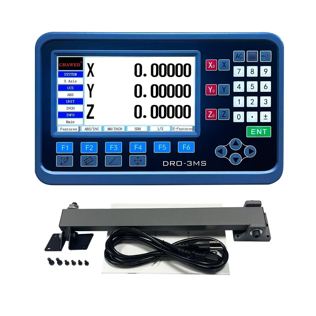 DRO 2 3 Axis Readout 7in LCD Mill Lathe