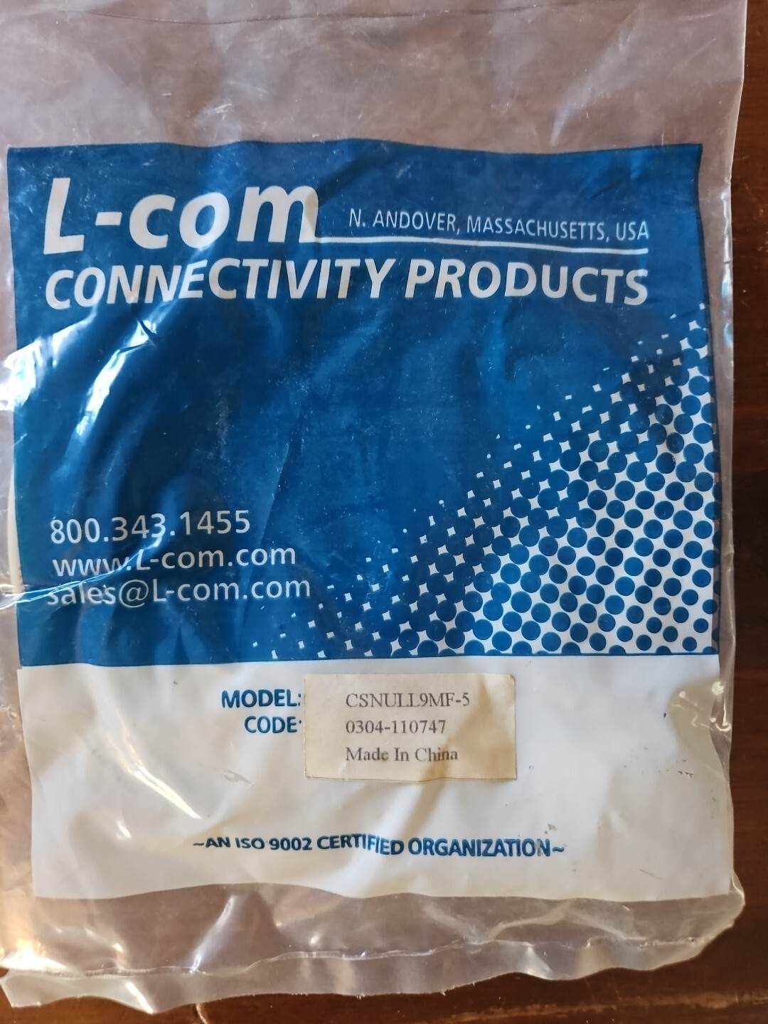 L COM CSNULL9MF-5 / CSNULL9MF5 (NEW IN Bag)