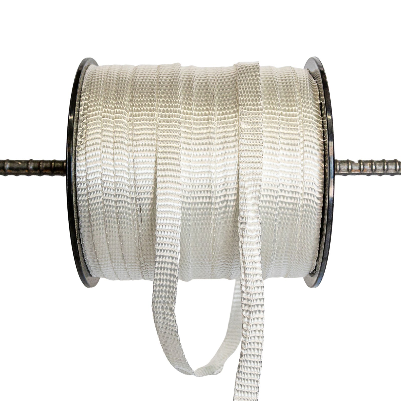 5/8″ x 500′ 1800# tensile polyester pull tape, mule tape, webbing, Made in USA