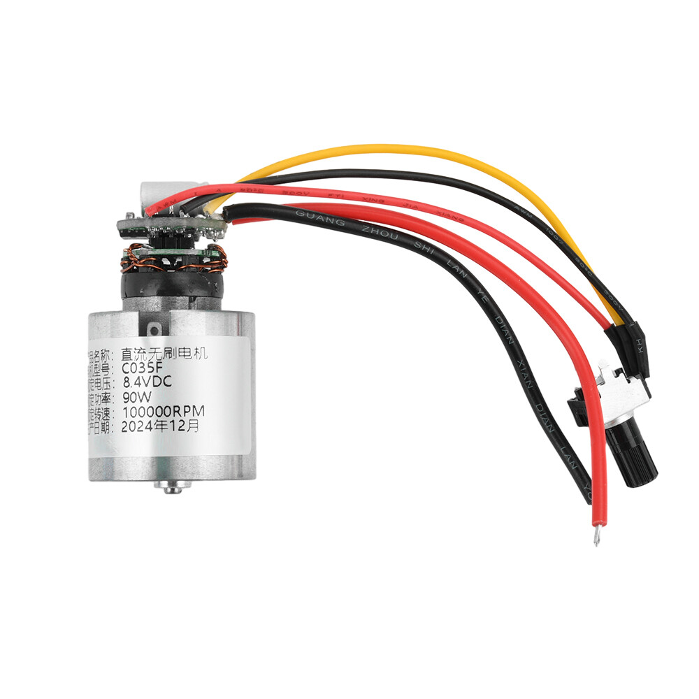 DC9V 12V 24V 100000RPM Ultra High Speed BLDC 3-Phase Brushless Motor with Fan