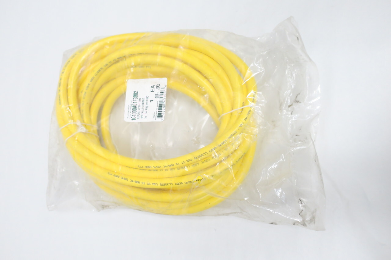 Brad Harrison 104000A01F3002 4p Female Striaght Cord 16/4awg 30ft