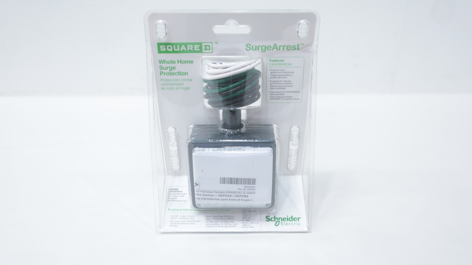 Square D HEPD80 Surgearrest Surge Protective Device