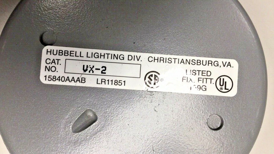 Hubbell VX-2 Ceiling Mount Box 3/4″ Openings Gray VX2