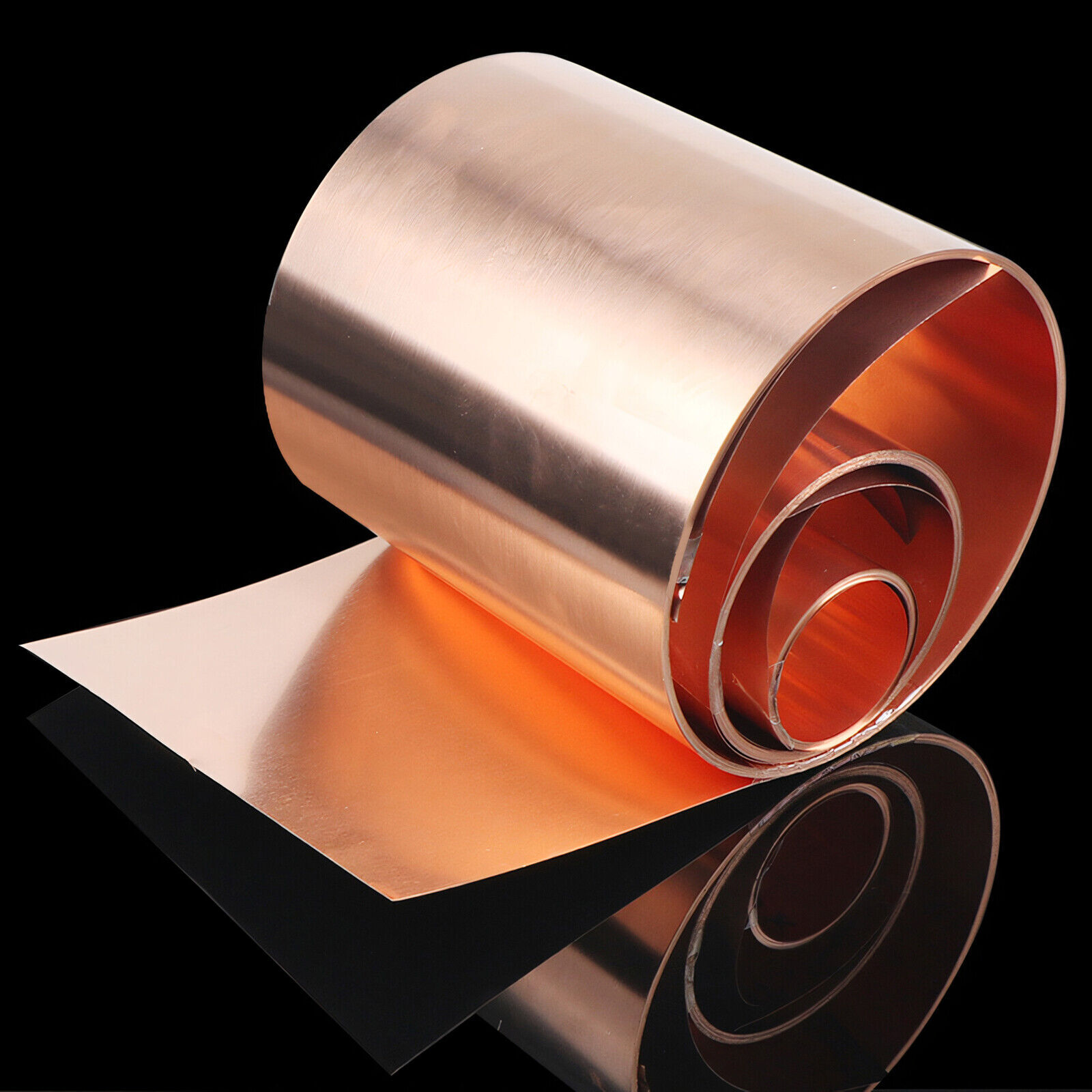 5mm-300mm Width 99.9% Copper Sheet Roll Metal Foil Plate 0.07mm-0.2mm Thick