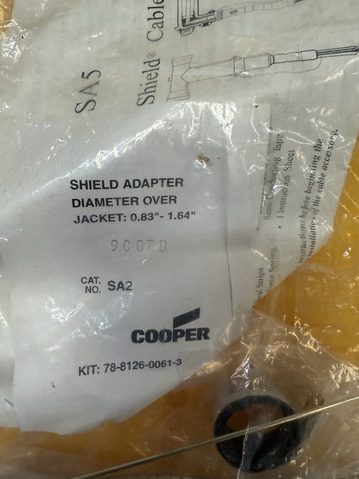 Eaton Cooper Shield Adapter Diameter Over Jacket SA2