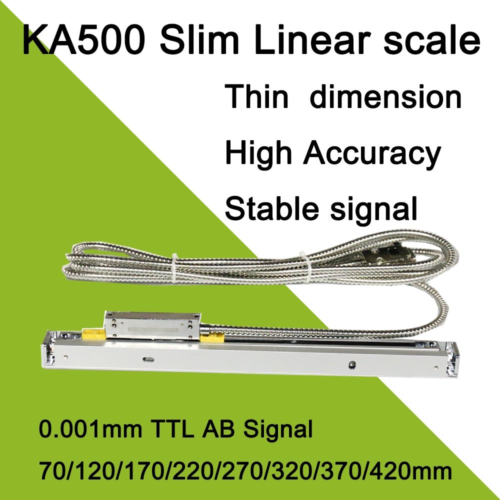 SINO KA500 70-770mm Optical Encoder ABZ Sign 1um 18*20mm Lathe Mill CNC Machines