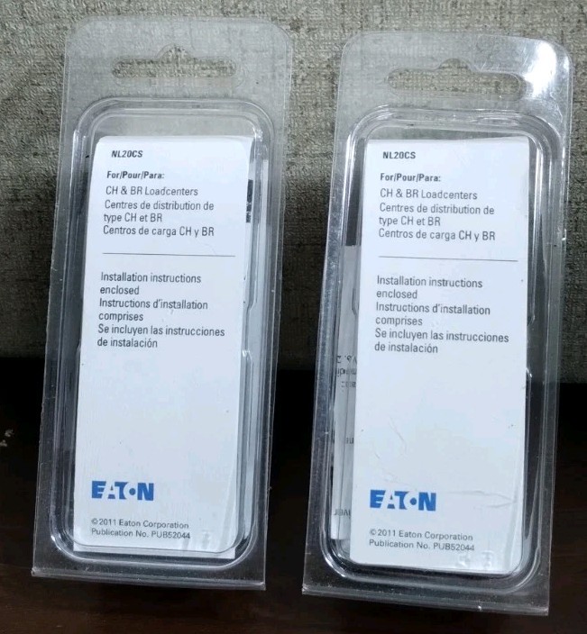New – Eaton Neutral Lug Kit NL20CS – BR/CH Type – 2/0 Max. Wire Size (2 Pack)
