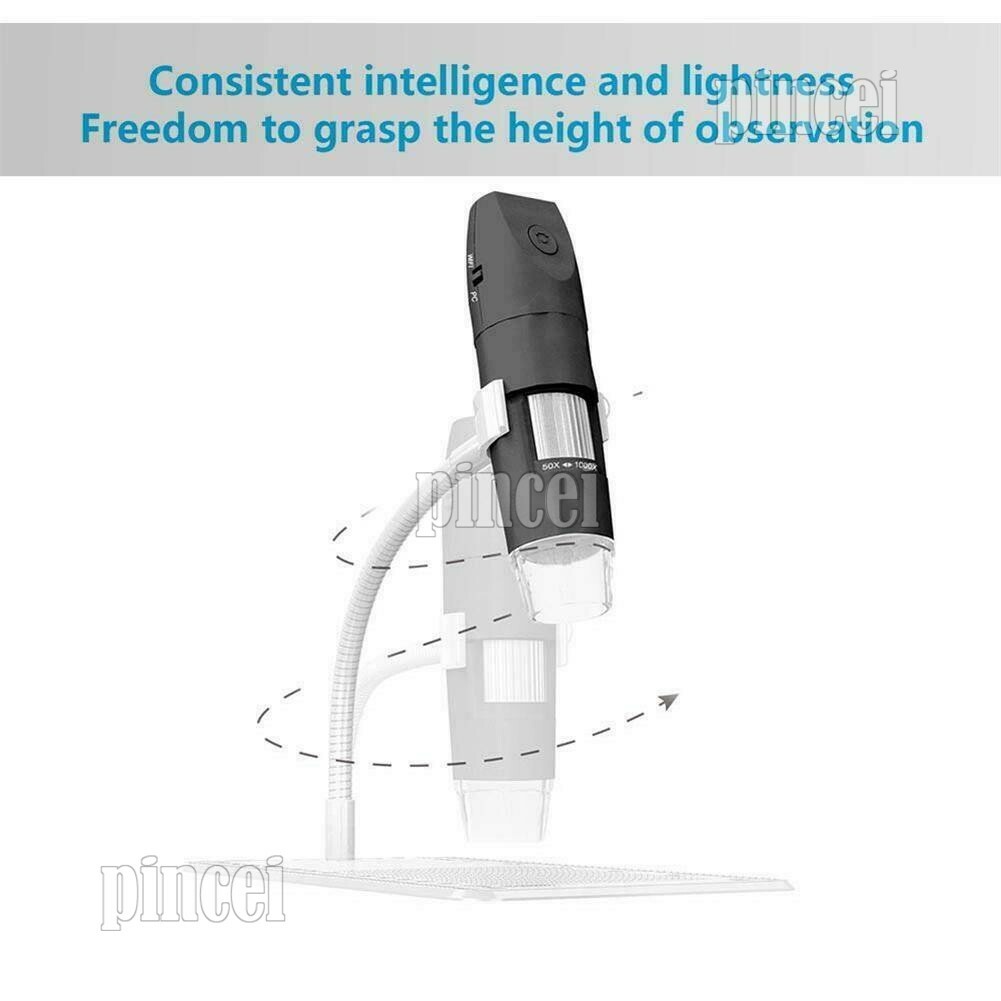Maxgeek 200MP Digital Microscope Wireless WiFi 1000X USB Magnifier f/iOS Andriod