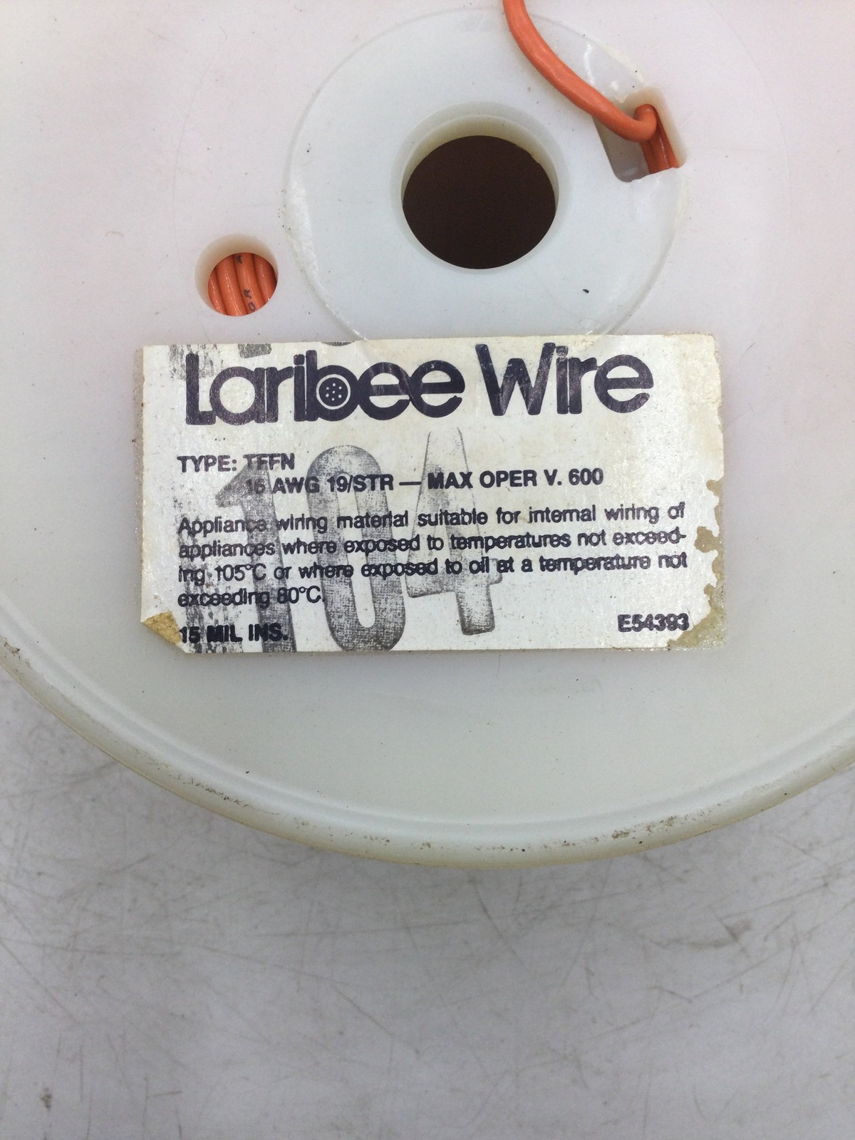Laribee Wire 16 AWG Stranded TFFN Wire 600 Volt Gasoline and Oil Resistant 500′