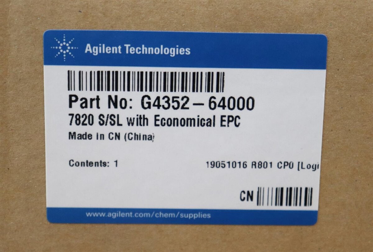 Agilent G4352-64000 7820 S/SL with economic EPC unused original packaging