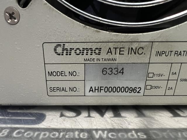 Chroma 6334 High Speed DC Load Mainframe w/Warranty