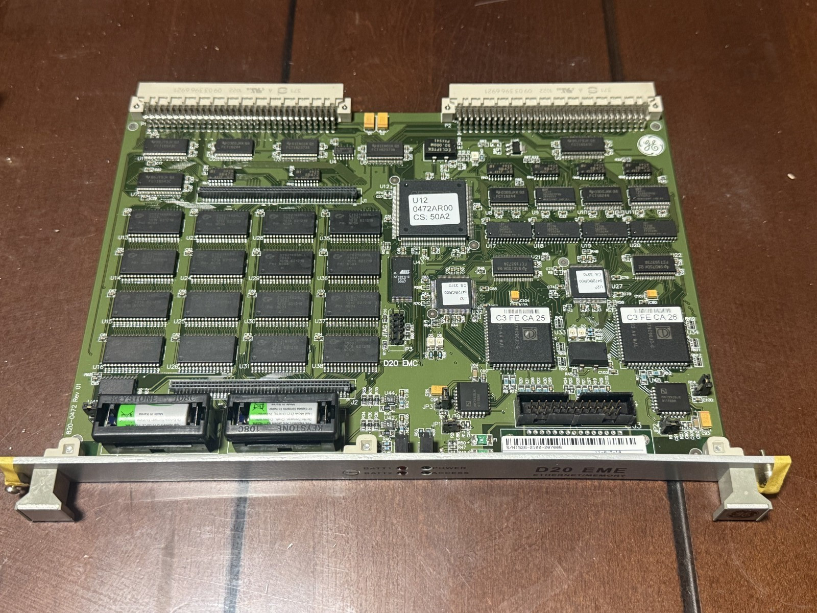 GE General Electric ETHERNET WESDAC D20 EME MEMORY CARD MODULE P/N: 526-2100