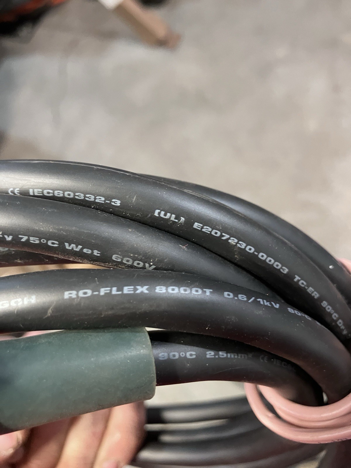 Balluff BCC0A8F BCC A314-0000-10 4 Foot 4 Prong Power Cord Cable Used
