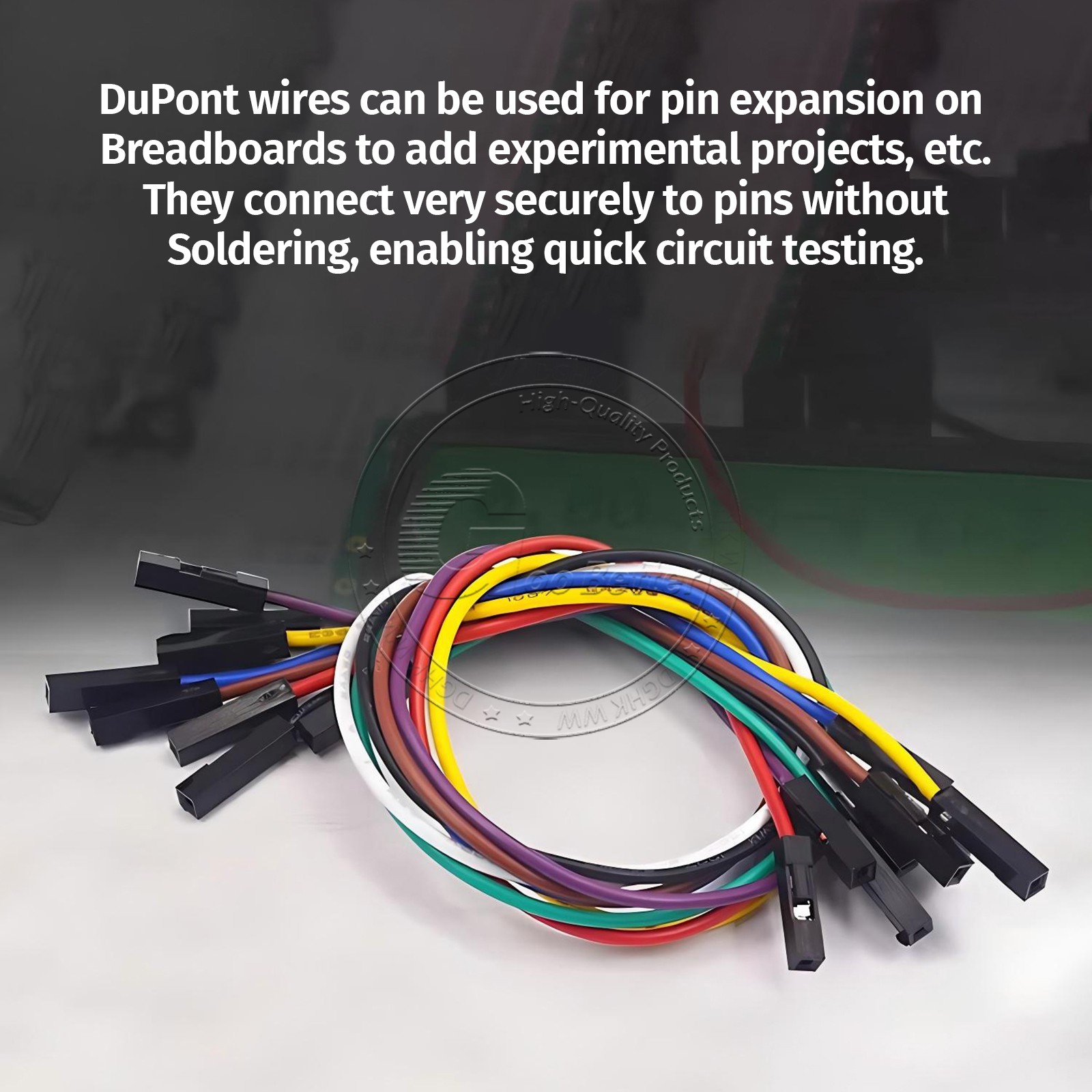 1P Dupont Jump Wire M-F M-M F-F Nylon Jumper Breadboard Cable Lead 300V