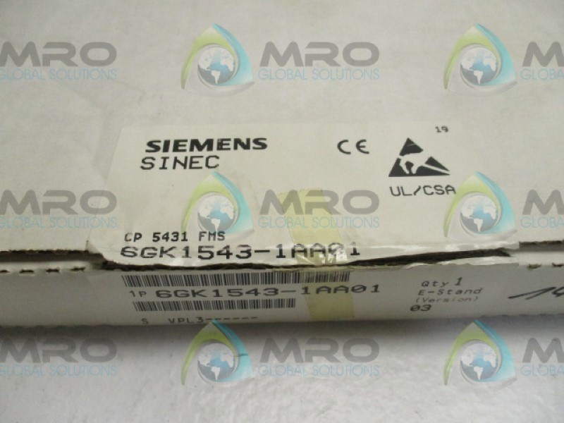 SIEMENS 6GK1543-1AA01 COMMUNICATION PROCESSOR MODULE NSMP