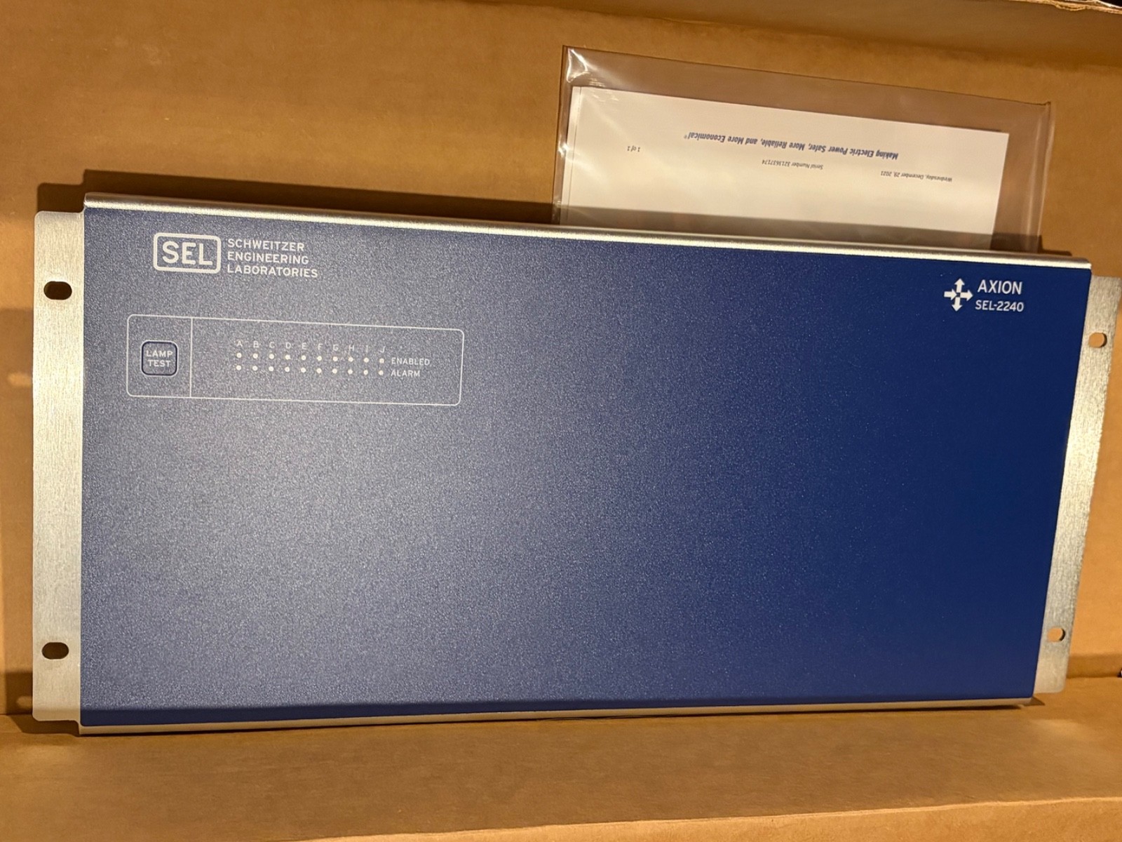 Axion 2242R1X0 SEL-2242 I/O Chassis Backplane 10 Slots