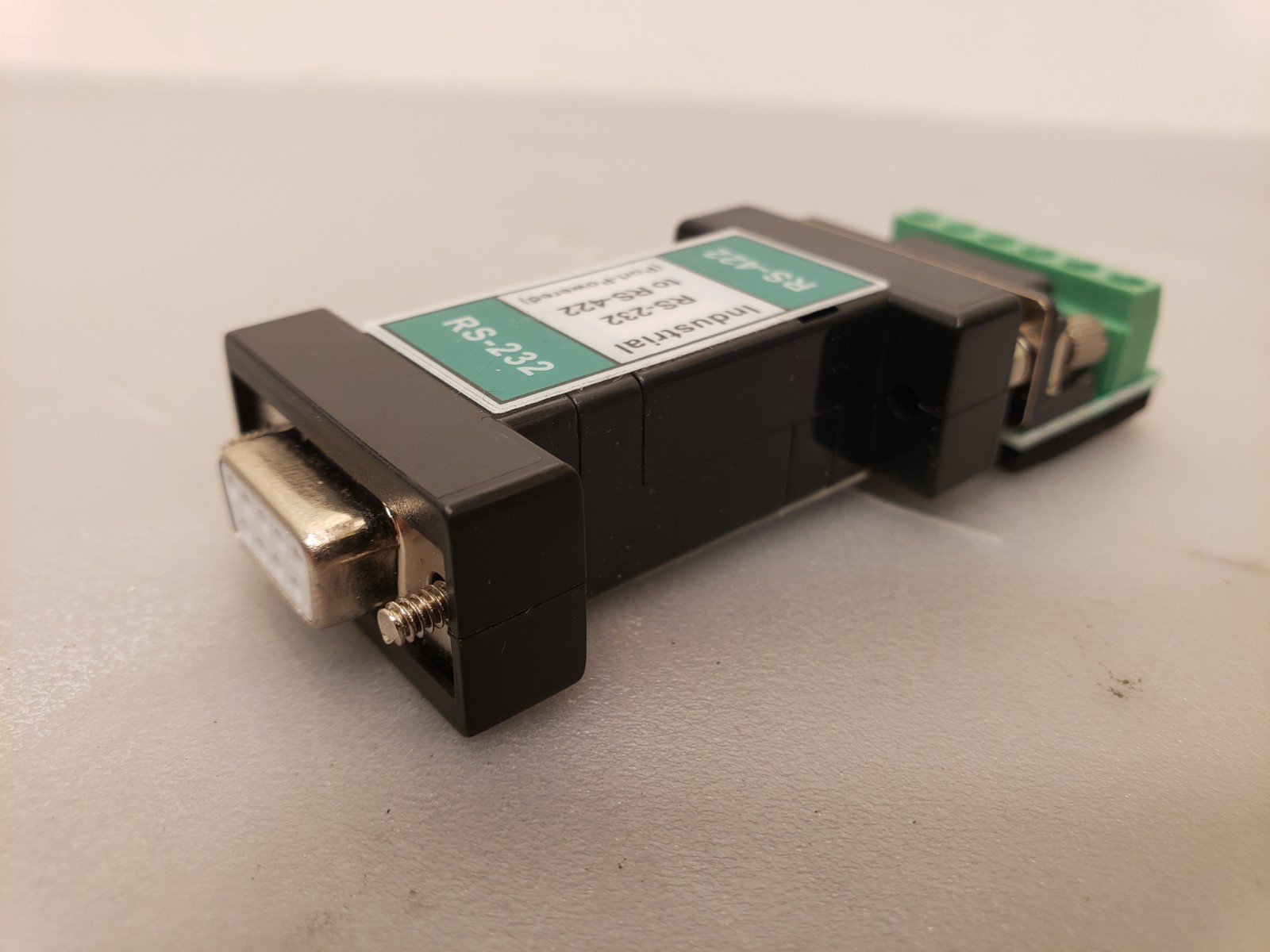 Industrial Port Powered RS-232 to RS-422 Converter DB9 DB-9