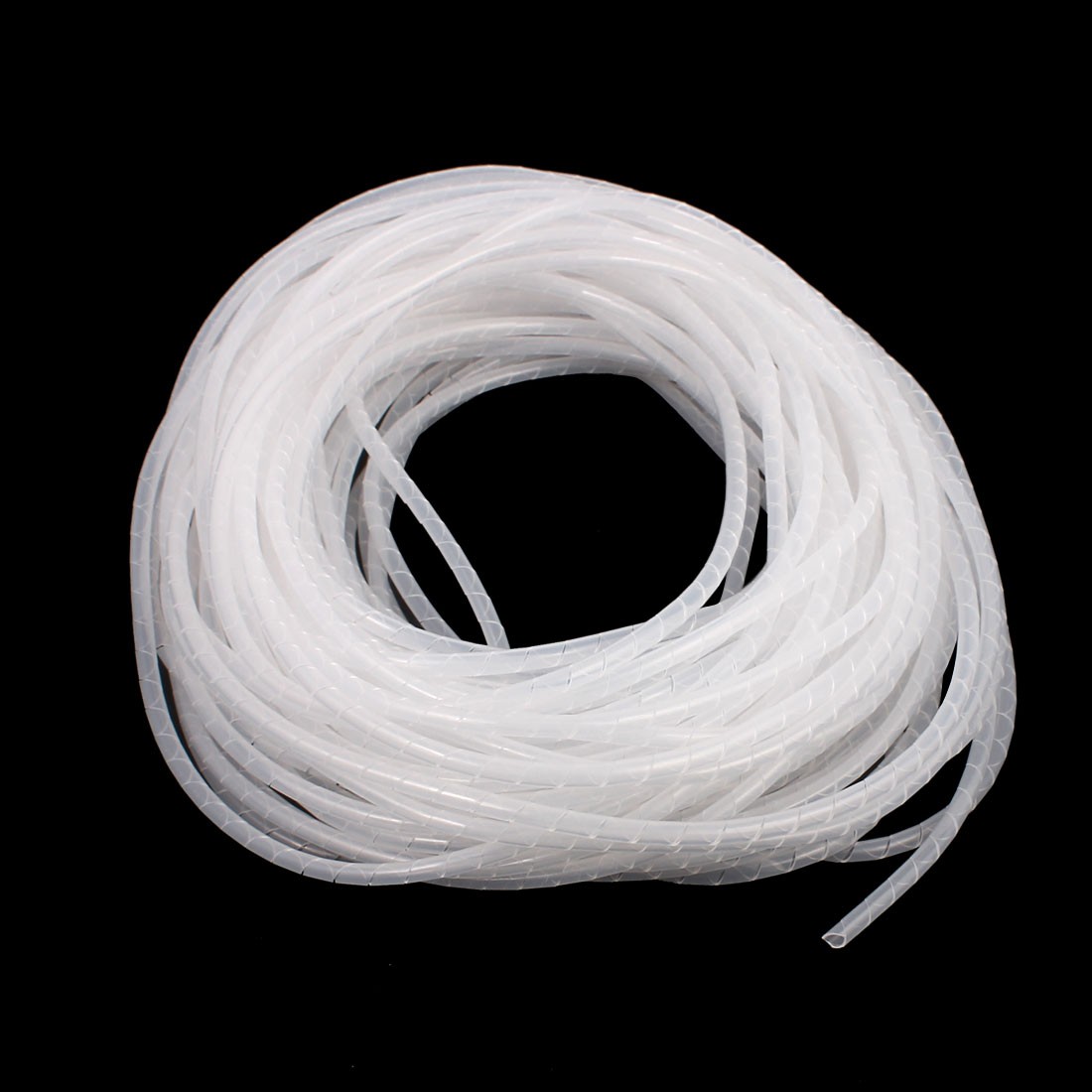 4mm Flexible Spiral Tube Cable Wire Wrap Computer Manage Cord Clear 7M Length