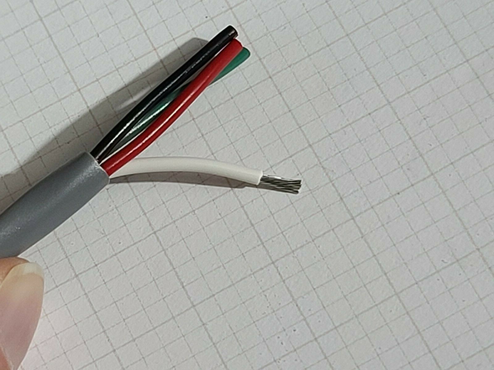 Alpha Wire 1898/4C 18/4C Communication/Computer/Control Cable 80C/300V Gray/25ft