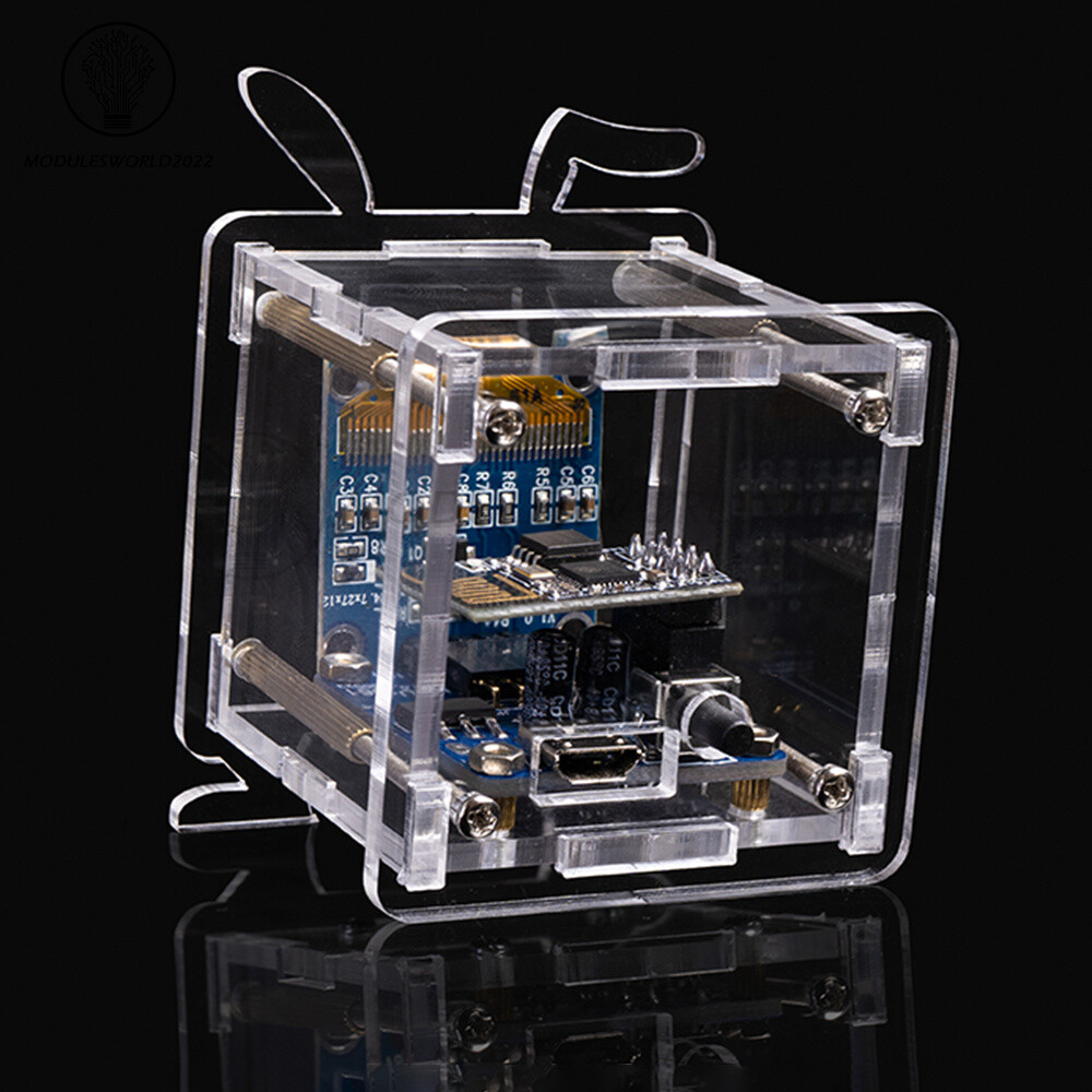 DIY ESP8266 Mini Weather Forecast Electronic Clock Kit 0.96″ OLED Display+Shell