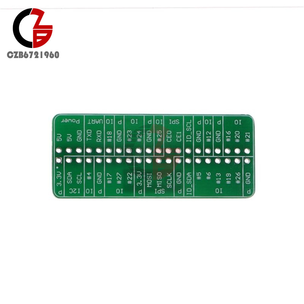WEMOS GPIO Reference Card V1.0.0 Board For Raspberry Pi Model B+/Pi 2/Pi 3