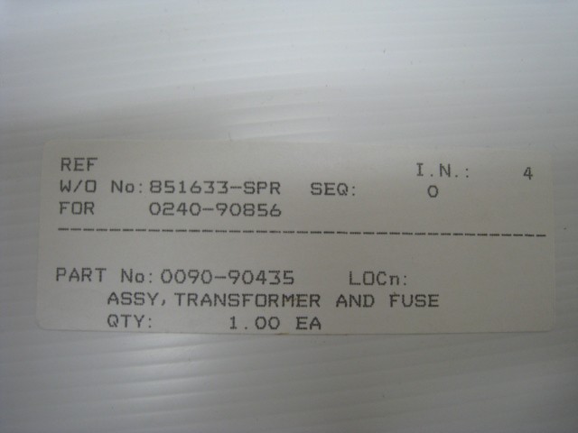 new AMAT 0090-90435 assy. transformer and fuse