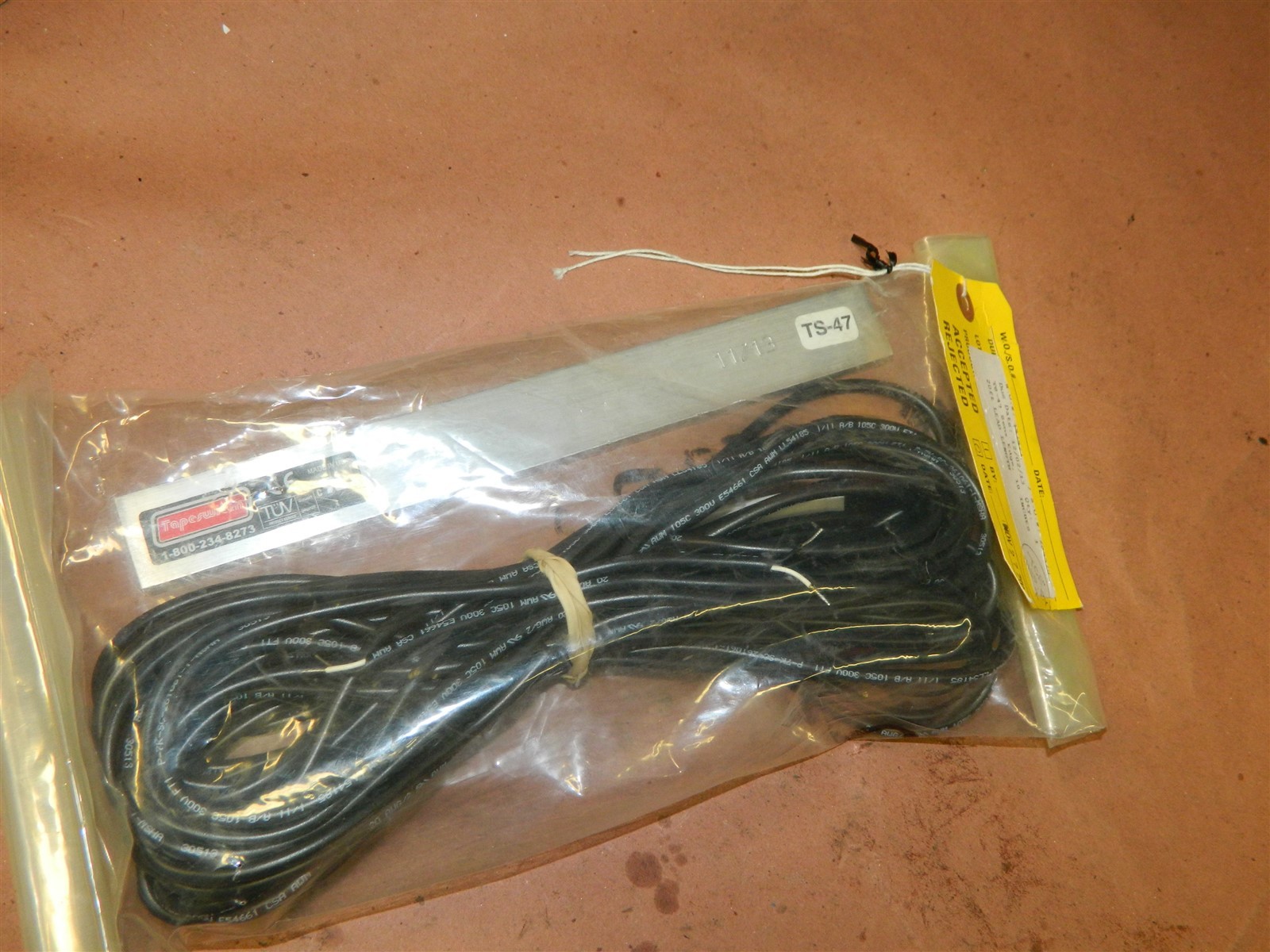 Tapeswitch Safety Switch 10″ model TS-47 with 20 foot lead wire NEW