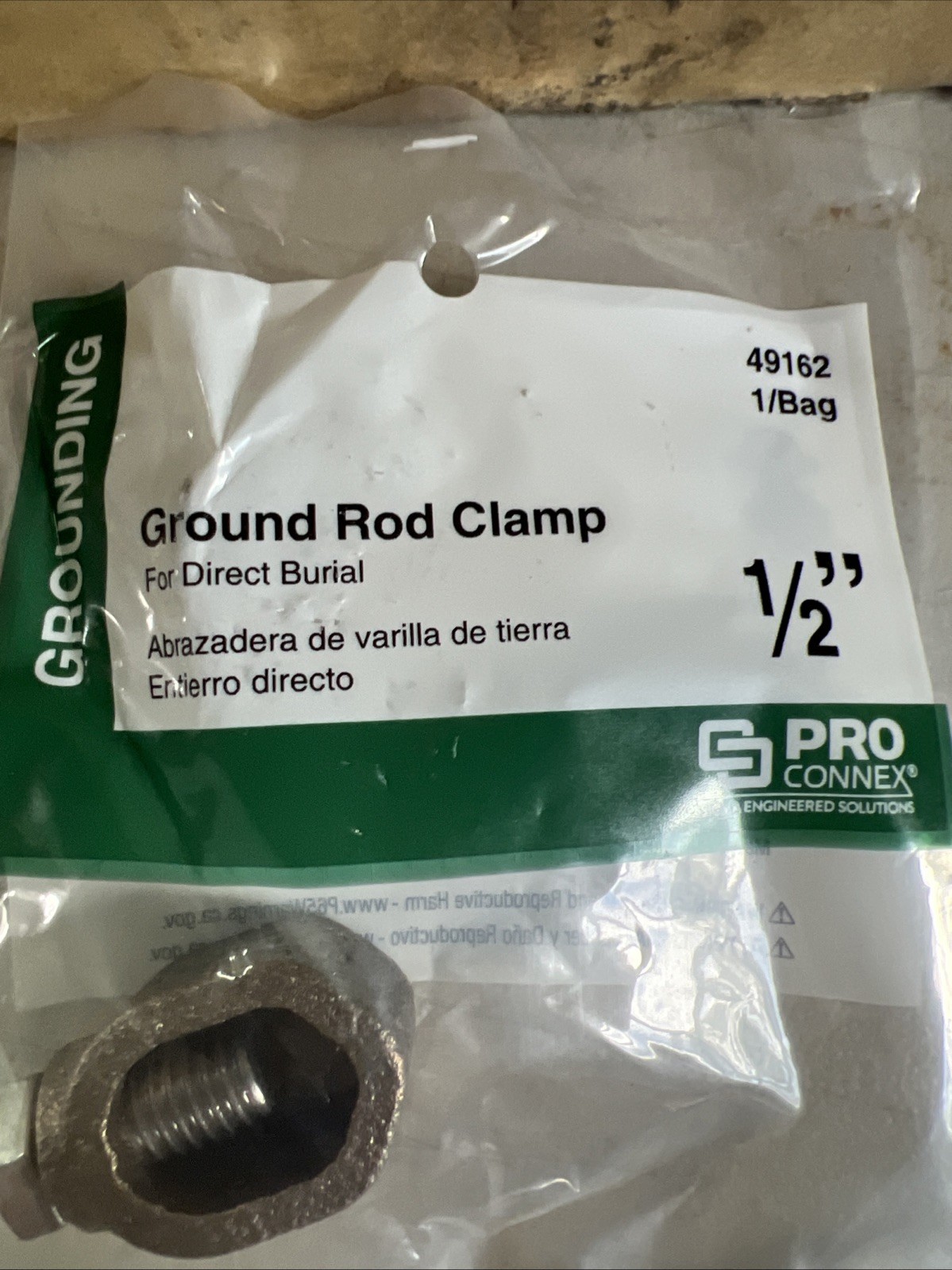 (25 Pack) Sigma ProConnex 1/2″ Universal Bronze Rod Grounding Clamp 3651919