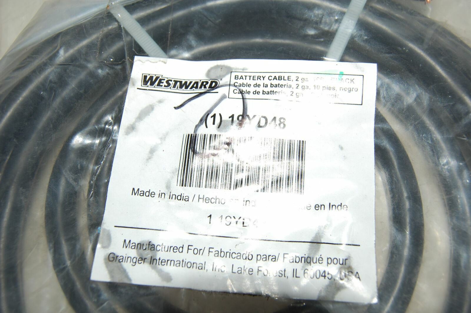 Westward 19YD48 Battery Cable