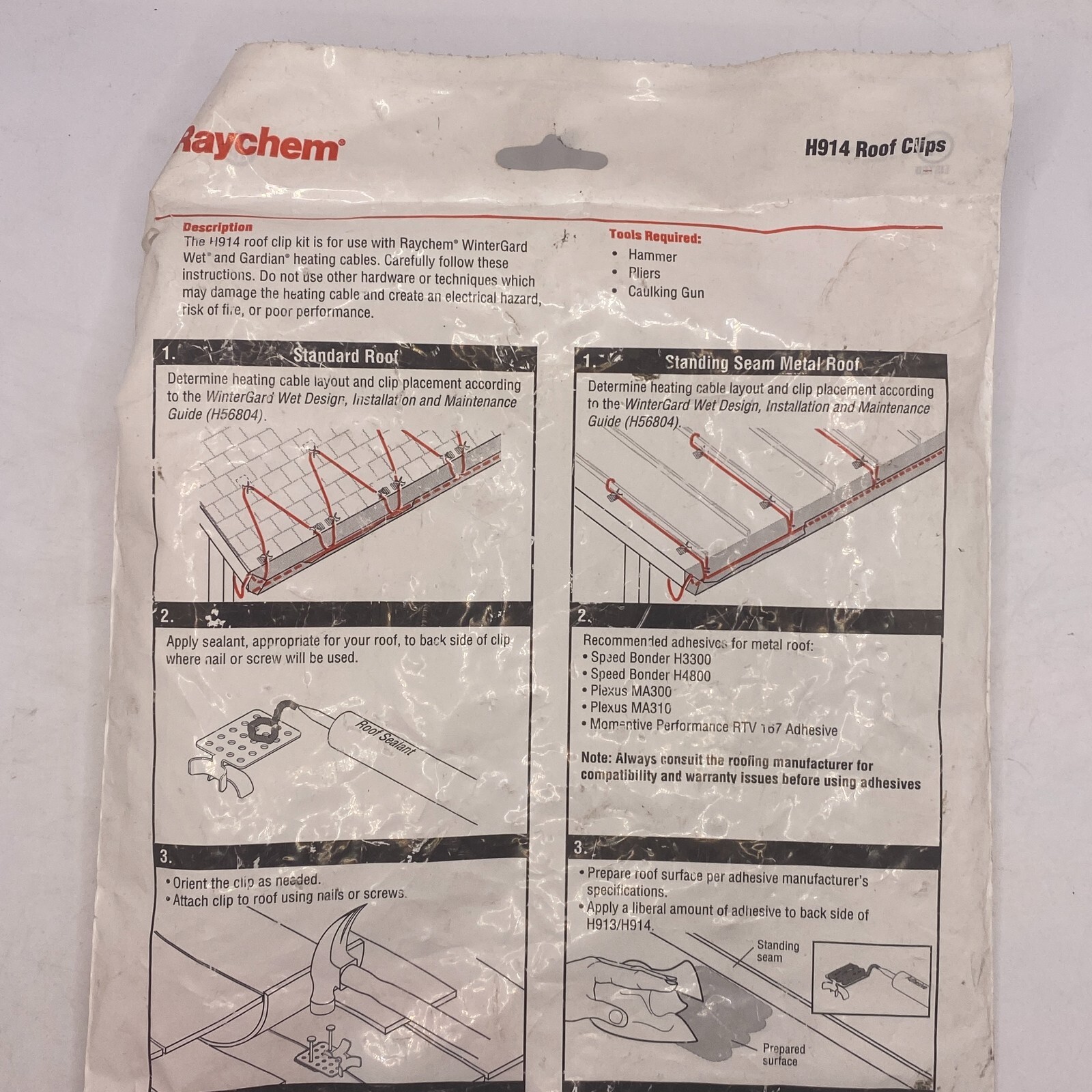 PACK OF 35 RAYCHEM H914 ROOF CLIPS TYCO THERMAL CONTROLS NEW 🎯
