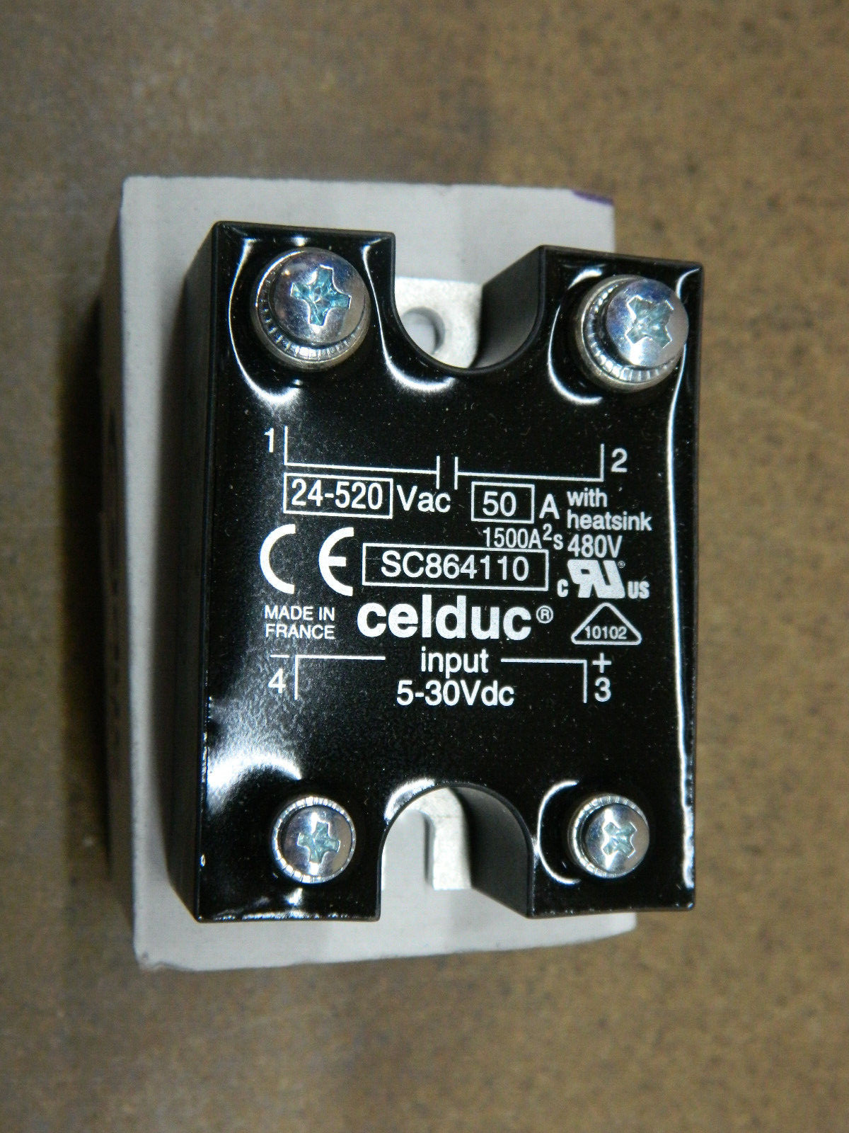 1x Relay Statique Celduc SC864110 400VAC 40A