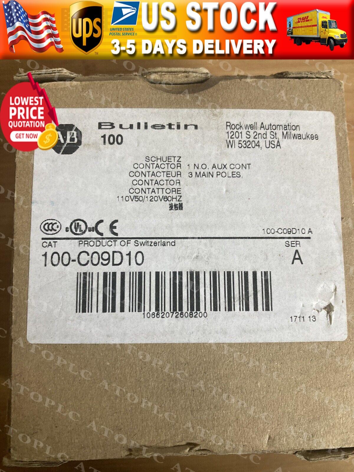 ALLEN-BRADLEY 100-C09D10 IEC CONTACTOR 9 AMP 120VAC NEW IN BOX