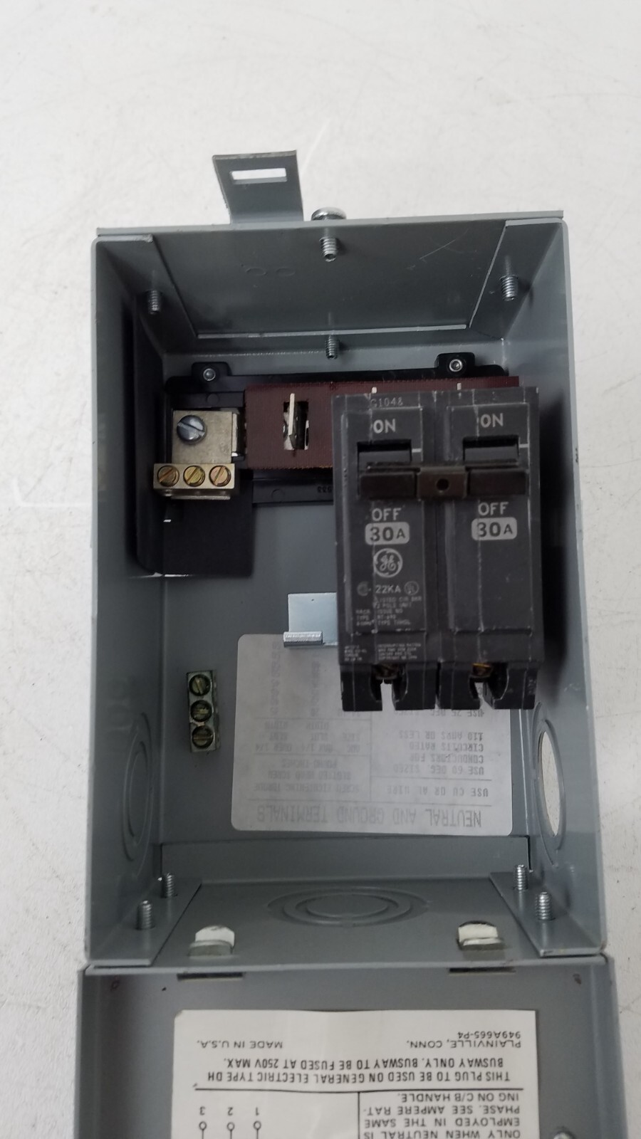 DEPTQLX4 GE Flex A Plug 50 Amp Max. 240v With 30A 2 pole breaker