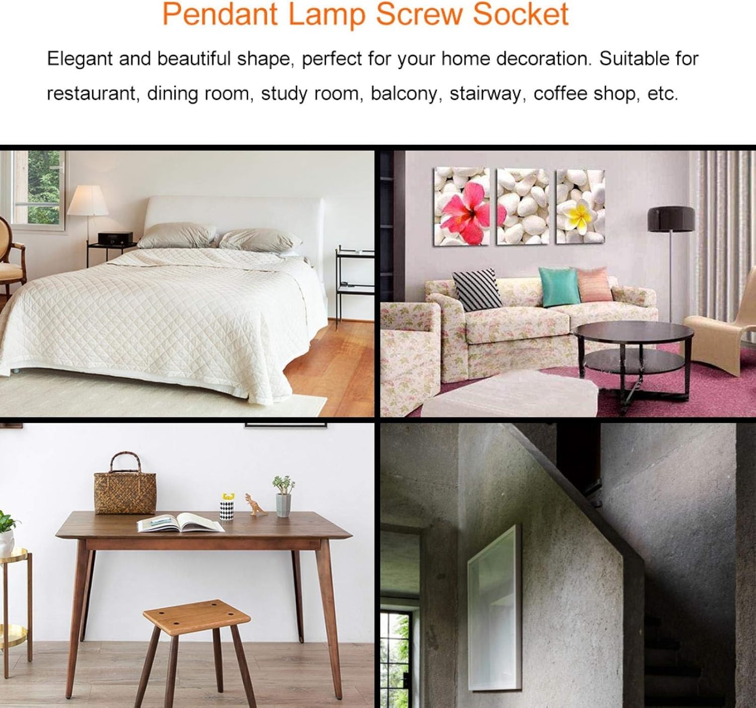 Bronze Electroplated Vintage Industrial Iron Lamp Bulb Socket Ho Color: Bronze