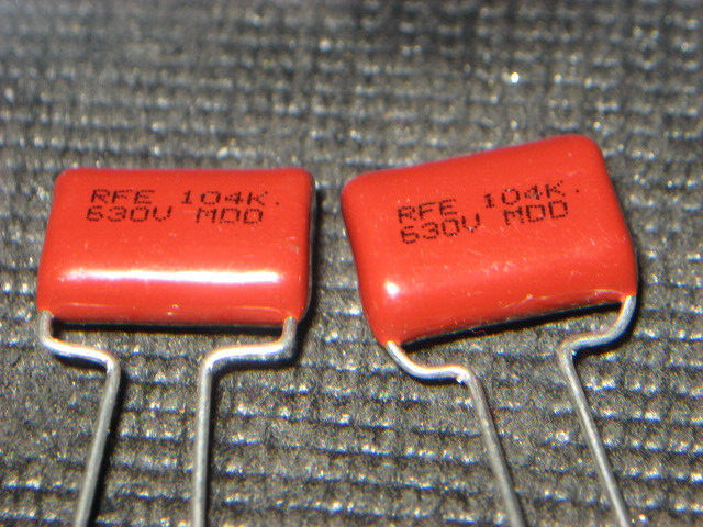 .1uf 630 volt DC Capacitors, made by RFE, qty of 2
